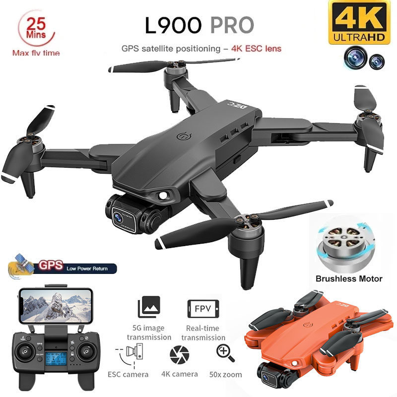 Drone Ae Rc - L900 Pro GPS Drone 4K professionnel