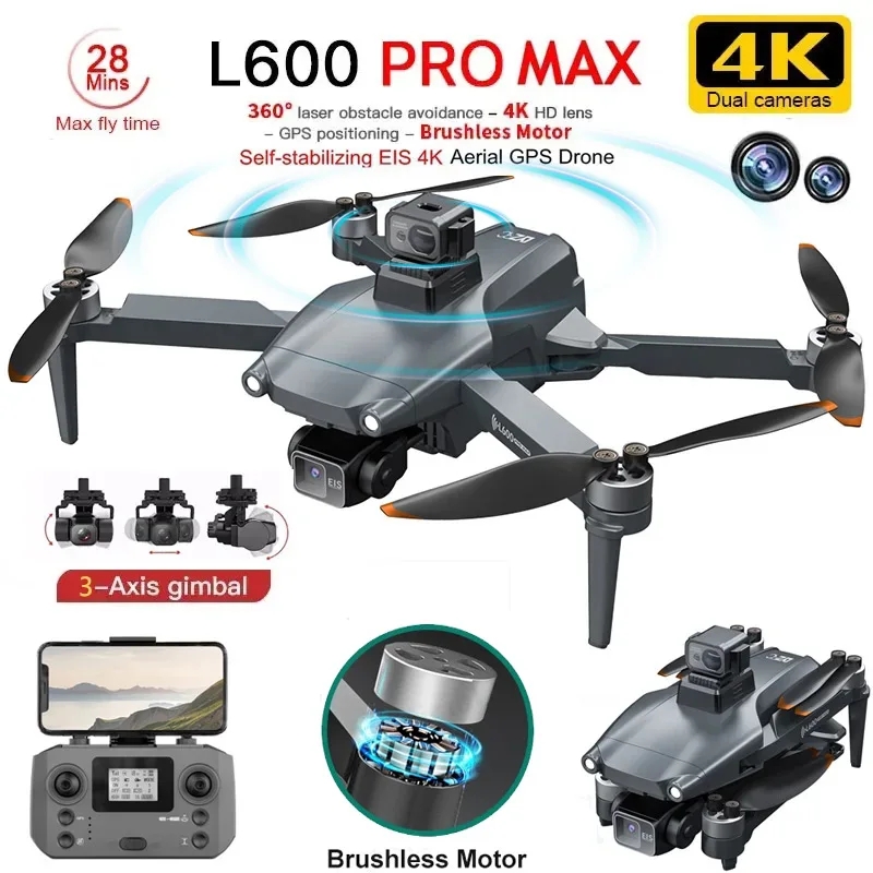 Drone Ae Rc - Drone GPS professionnel L600 PRO MAX