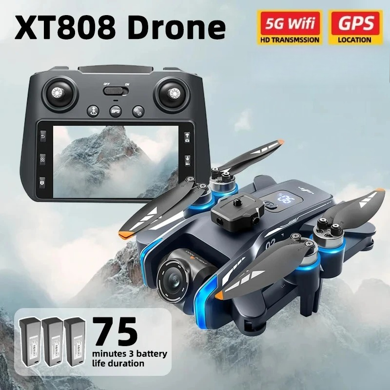 Drone E88Pro Rc 4K - Drone XT808 Pro MAX original, 4K
