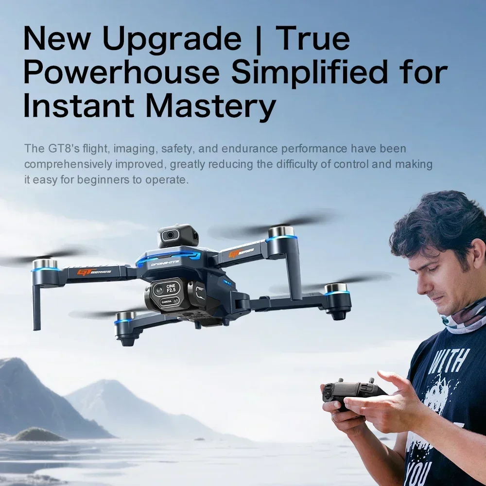 Drone 4K HD GT8 caméra éviteme - Drone E88Pro Rc 4K avis et prix