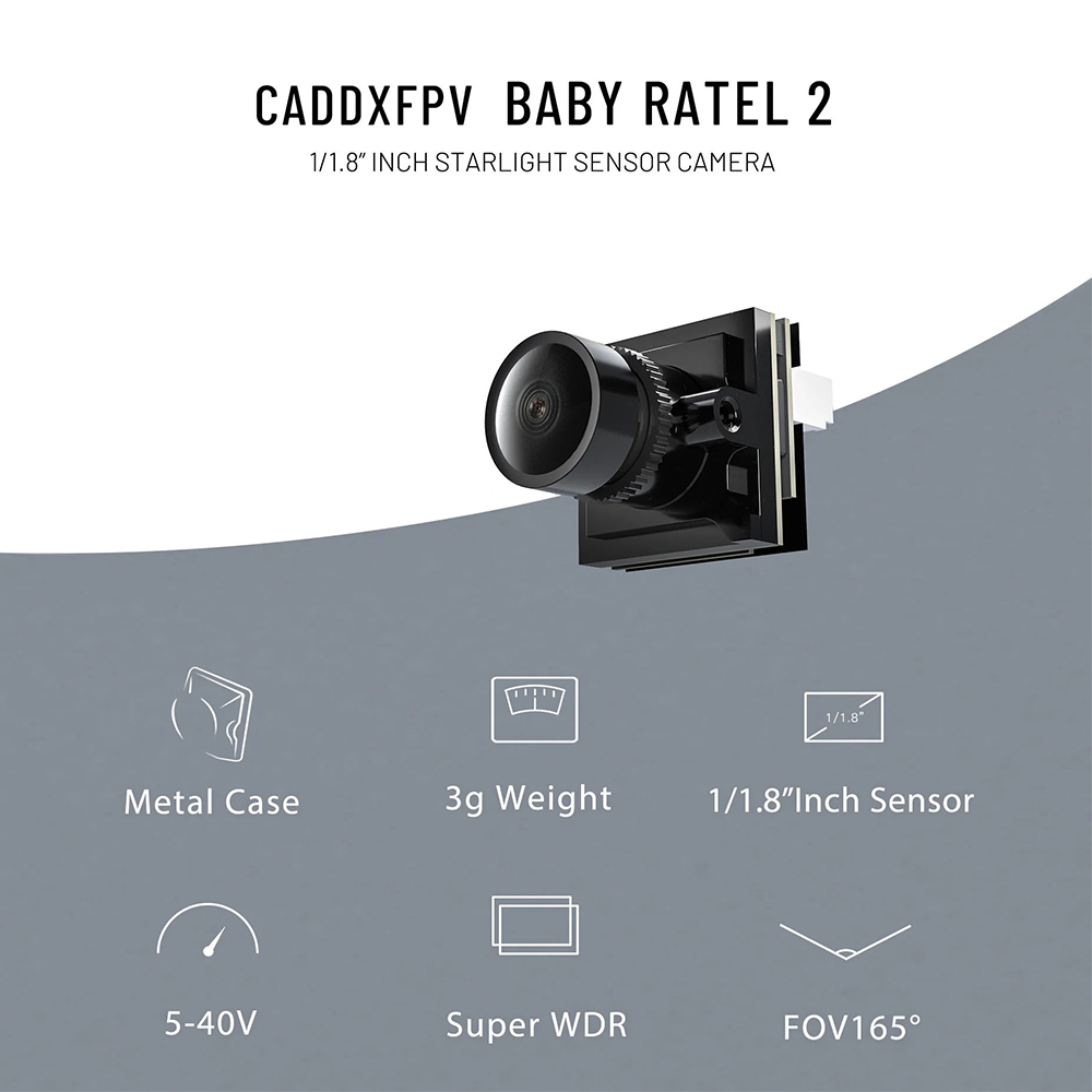CADDX Micro Caméra FPV Ratel 2 - Drone Rc With Camera avis et prix