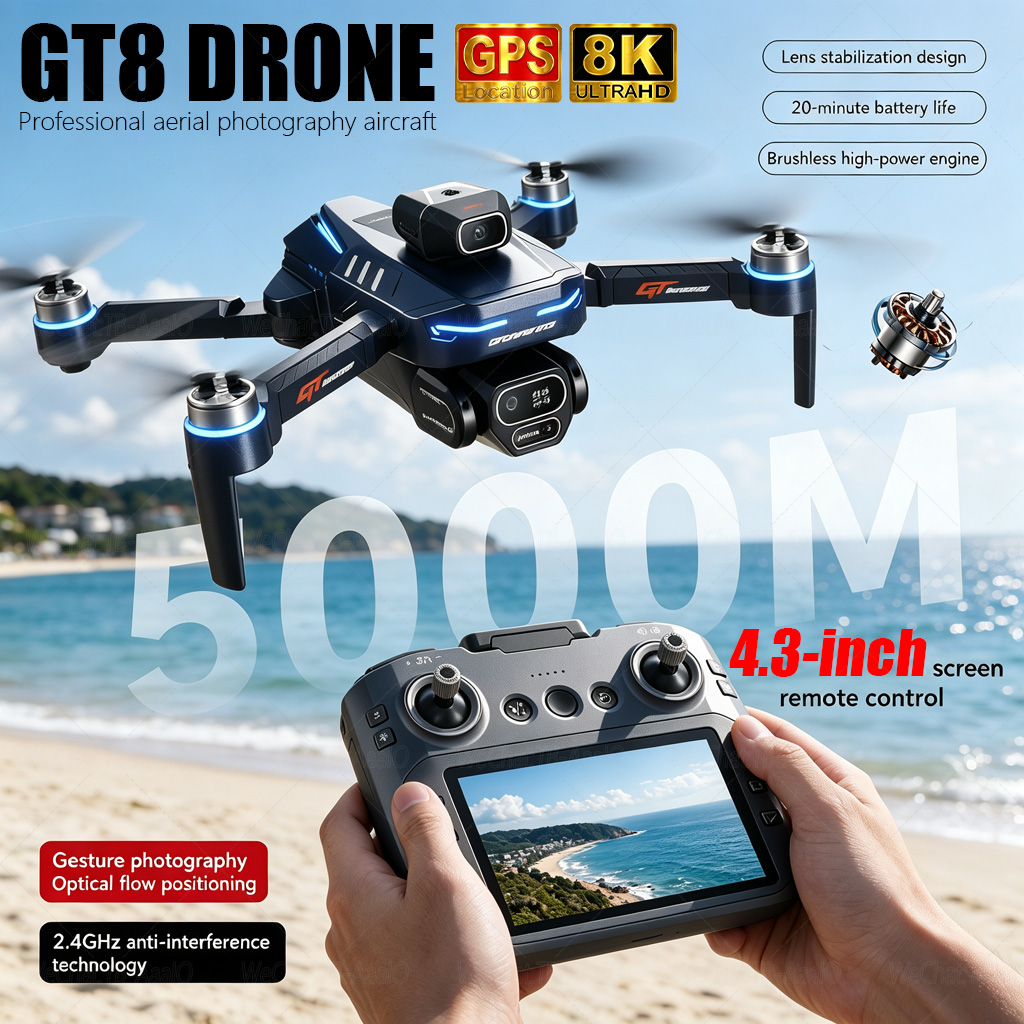 NOUVEAU Drone RC GT8 HD 4K Pro - Drone E88Pro Rc 4K avis et prix