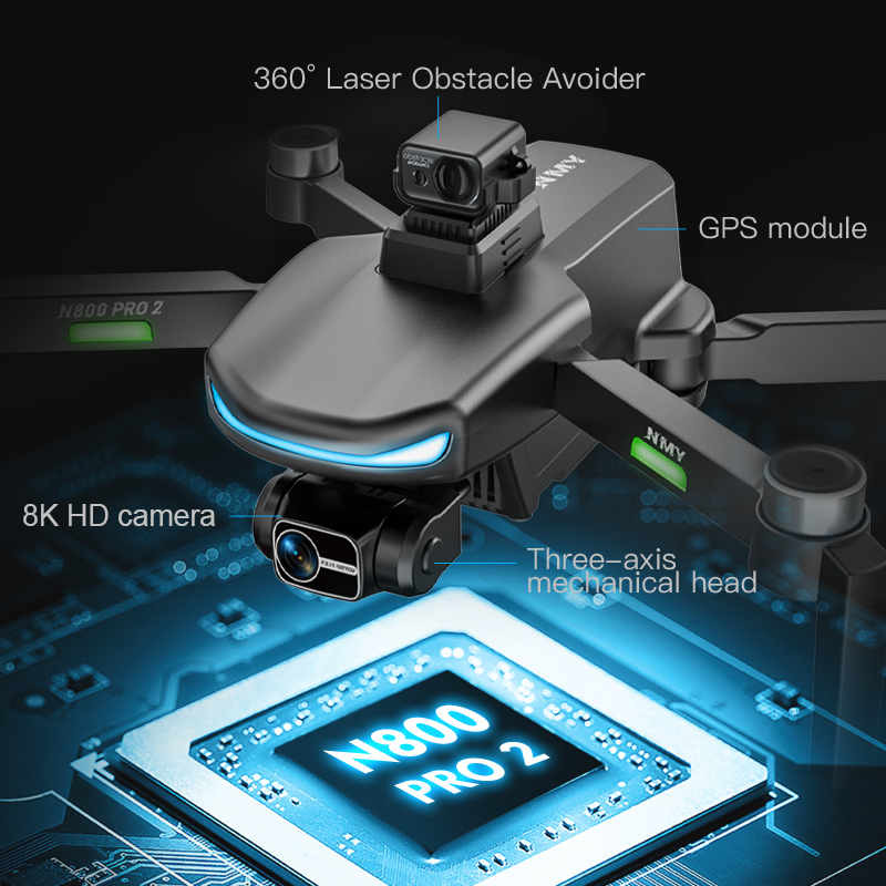Drone GPS N800 PRO 2 Professio - Drone E88Pro Rc 4K avis et prix